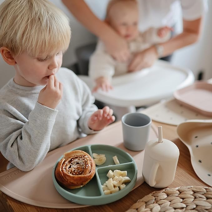 mushie Dinnerware Cups For Kids | Made in Denmark, Set of 2 (Cloud)