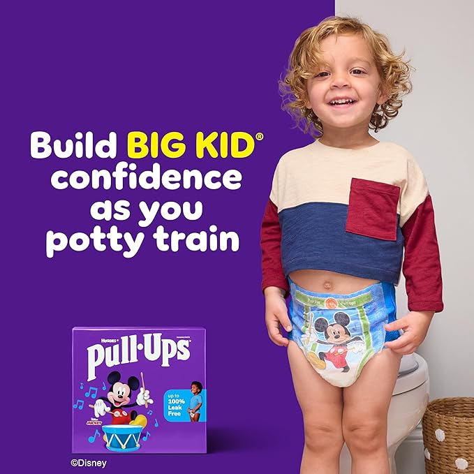 Pull-Ups Boys' Potty Training Pants, Size 2T-3T Training Underwear (16-34 lbs), 74 Count