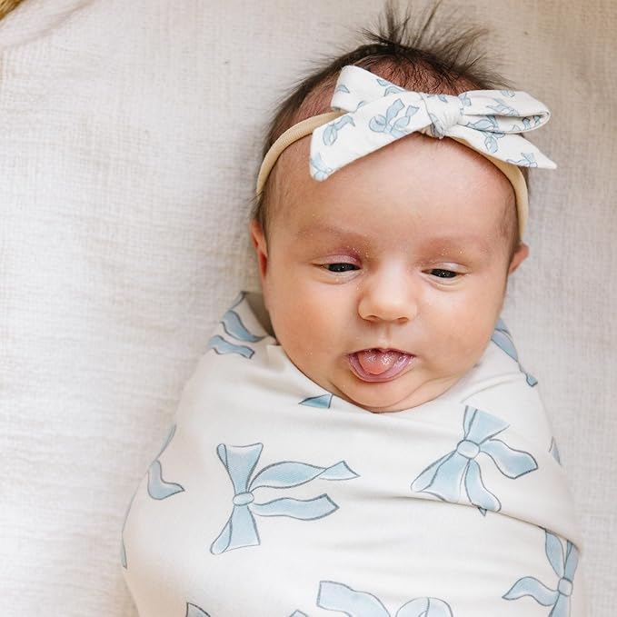Copper Pearl Large Premium Knit Baby Swaddle Receiving Blanket Daphne