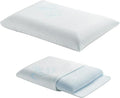 Toddler Pillow, Adjustable Memory Foam Small/Mini Pillow for Toddler 2 Years & Above, for Kids Sleeping, Napping or Traveling, Washable No Zipper Pillowcase, 13” x 18”, Blue
