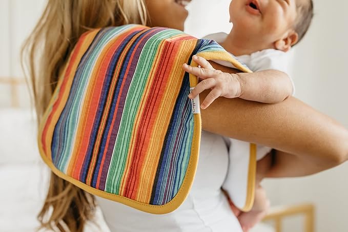 Copper Pearl Baby Burp Cloth Large 21''x10'' Size Premium Absorbent Triple Layer 3-Pack Gift Set “Westyn