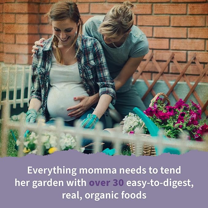 Garden of Life Organics Women’s Prenatal Multivitamin with Vitamin D3, B6, B12, C & Iron, Folate for Energy & Healthy Fetal Development – Organic, Non-GMO, Gluten-Free, Vegan, 60 Day Supply