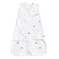 HALO 100% Cotton Sleepsack Swaddle, 3-Way Adjustable Wearable Blanket, TOG 1.5, Space, Small, 3-6 Months