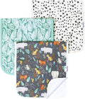 Copper Pearl Premium Baby Burp Cloths - 3-Pack Large Cotton Burp Cloths, Extra Soft Spit Up Rags with 3 Absorbent Layers, Perfect for Baby Boy Gifts (21" x 10" Size, Bengal Set)