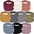 DiaperSquad's Baby Bibs for Drooling and Teething, Bibs for Boys, Baby Girl - Solid Cotton Baby Drool Bibs