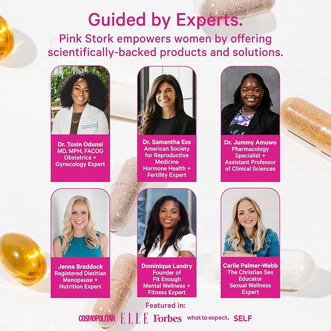 Pink Stork Total Prenatal Vitamins with DHA, Folate, Iron, Choline, and Vitamin B12 - Preconception Nutrition - Prenatals for Women, Pregnancy Must Haves - Mint Essence, 180 Capsules, 3 Month Supply