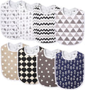 Lilian&Gema Baby Bibs 8 Pack Baby Drool Bibs for Unisex Boys Girls,Soft Cotton Bibs for Teething and Drooling Newborn