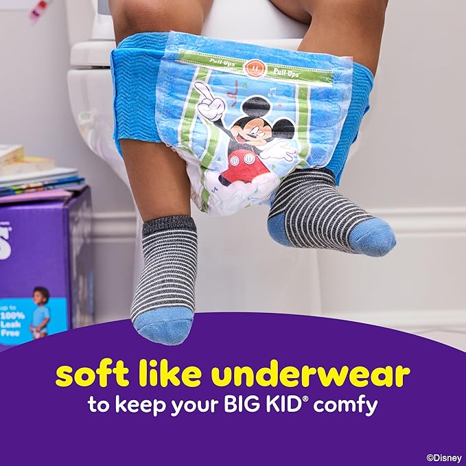 Pull-Ups Boys' Potty Training Pants, Size 4T-5T Training Underwear (38-50 lbs), 56 Count