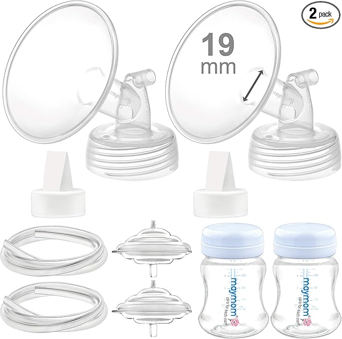 19mm Flange Maymom Pump Parts Compatible with Spectra S2 S1 9 Plus Replacement Kit Not Original Spectra S2 S1 Replacement Pump Parts