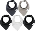 DiaperSquad's Baby Bibs for Drooling and Teething, Bibs for Boys, Baby Girl - Solid Cotton Baby Drool Bibs