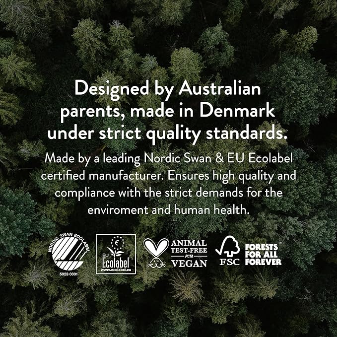 Joonya Baby Diapers, Size 1 XS (4-9 lb) - 1 Bag of 32 - New Range - NonToxic, Eco-Friendly, Ultra Slim, Overnight Use - Made in Denmark