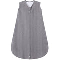 Baby Sleep Sack 0-6 Months, Baby Wearable Blanket 100% Acrylic knit 2-Way Zipper Toddler Sleeping Sack TOG 0.5 (Grey)