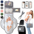 Portable Changing Pad for Baby Shower Gifts & New Mom Gifts, Travel Diaper Changing Pad for Newborn, Large Waterproof Baby Changing Mat, Foldable & Detachable Diaper Changing Station by Pillani