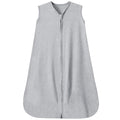 Baby Sleep Sack 6-12 Months Baby Wearable Blanket 100% Rayon Cotton 2-Way Zipper Toddler Sleeping Sack，Comfy Soft Lightweight TOG 0.3(grey)