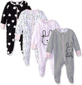 Gerber Baby Girls 4 Pack Sleep 'N Play Footie