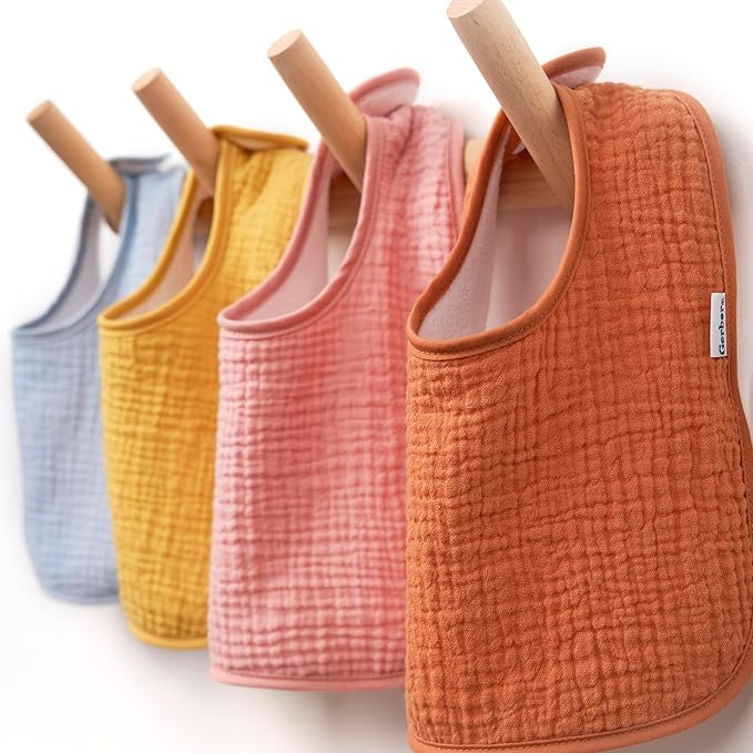 Gerber Unisex Baby Muslin 8 Pack Drooling Bibs