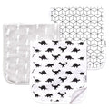Copper Pearl Premium Baby Burp Cloths - 3-Pack Large Cotton Burp Cloths, Extra Soft Spit Up Rags with 3 Absorbent Layers, Perfect for Baby Boy Gifts (21" x 10" Size, Wild Set)