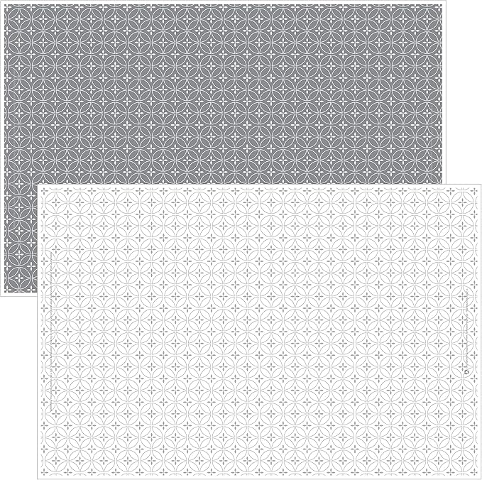 Gray and White Disposable Placemats for Baby, Toddlers, Children and Adults - Sticky Toppers for Tables - Restaurant, Travel, Airplane Tray Covers, Schools - 40 Pack