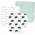 Copper Pearl Premium Baby Burp Cloths - 3-Pack Large Cotton Burp Cloths, Extra Soft Spit Up Rags with 3 Absorbent Layers, Perfect for Baby Boy Gifts (21" x 10" Size, Archer Set)